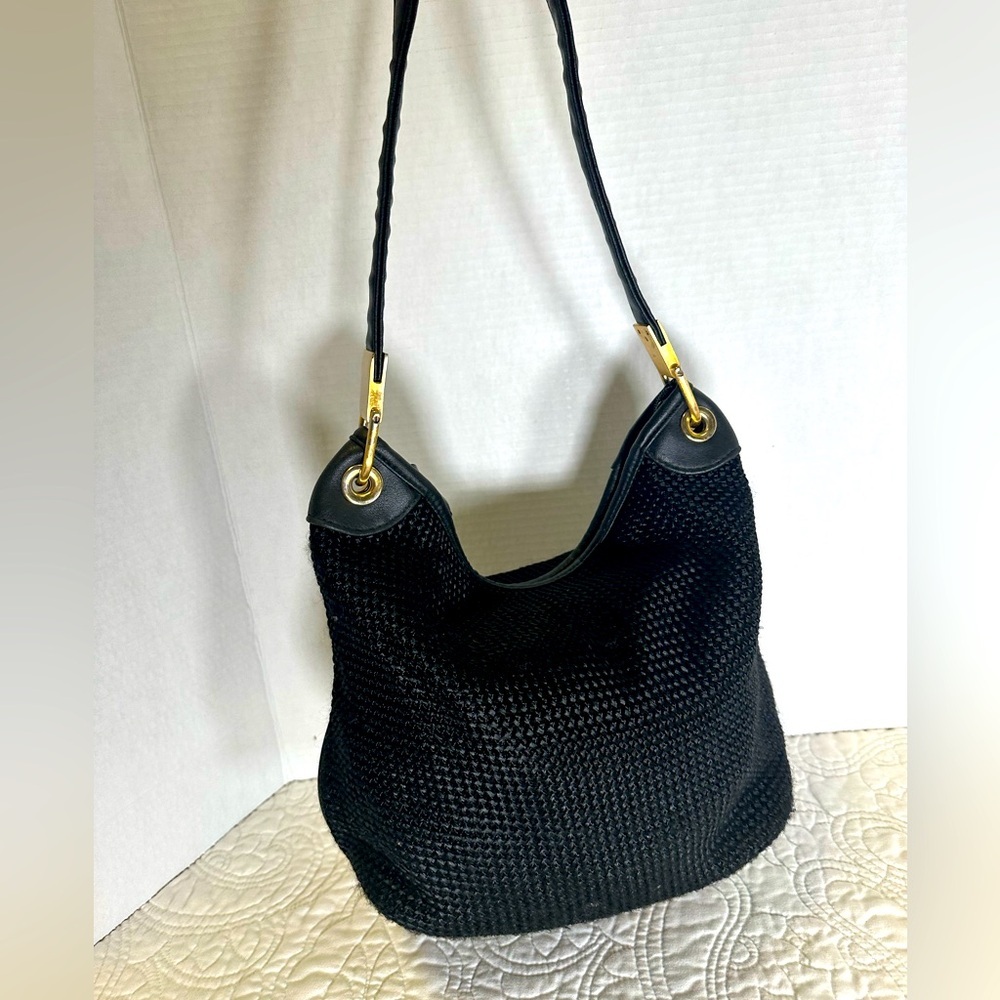 Mondani black satchel bag